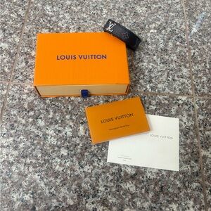 Louis Vuitton Orange Box with Black Bracelet